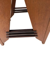 Art Deco Side Table by P.E.L. Izeren, Solid Oak & Macassar, 1920s